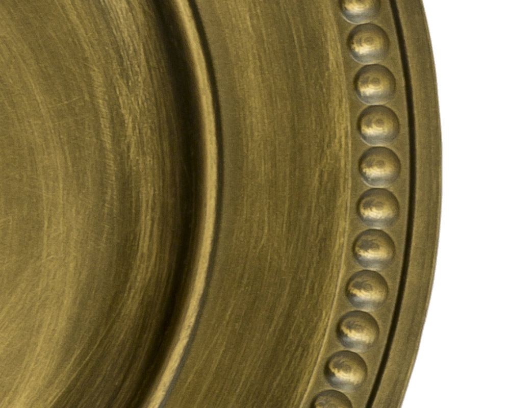 Sotto piatto maidmoiselle oro c/pallino - immagine 2