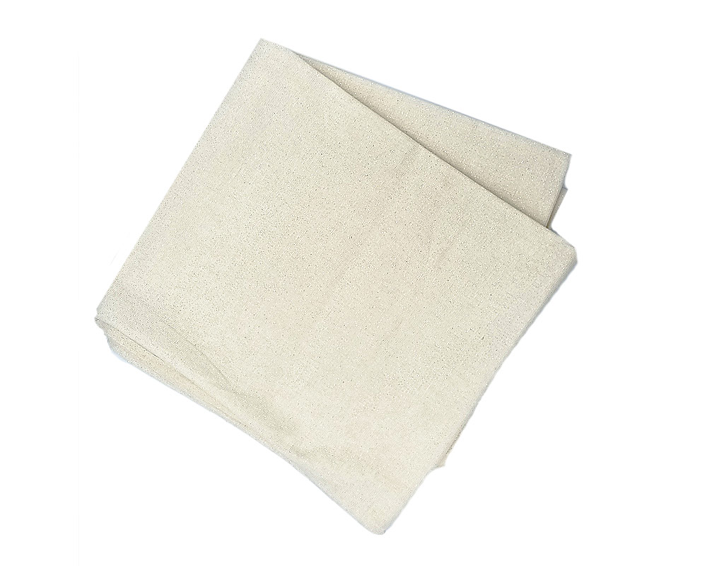 Tovaglia lurex crema glitter oro 240x140cm cotone