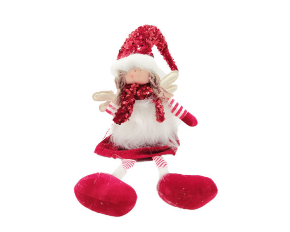 Angelo c/paillettes rosso h65