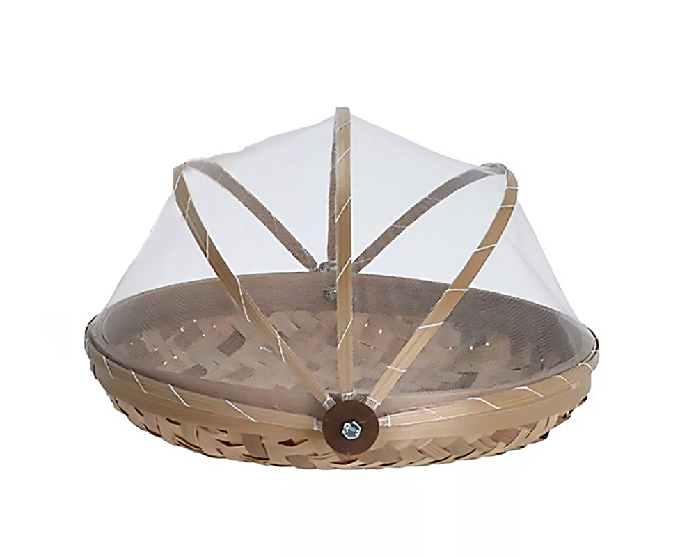 Coprivivande bamboo large c/copertura antizanzare