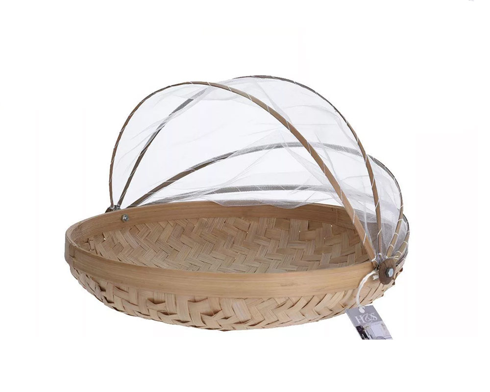 Coprivivande bamboo large c/copertura antizanzare - immagine 2