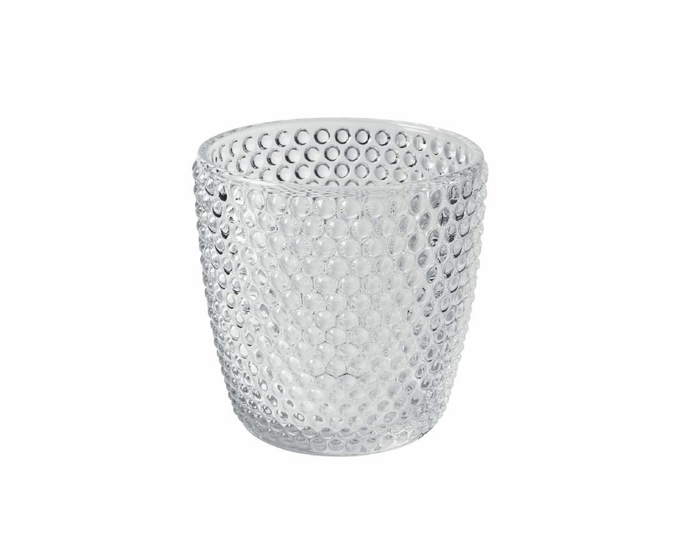 Set 6 Pz Bicchieri D'Acqua Trasparenti Geometrie in Vetro - immagine 4