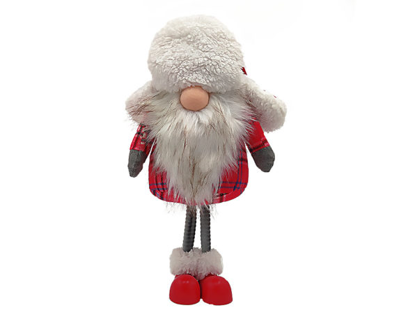 Gnomo nasone boscaiolo tartan h50