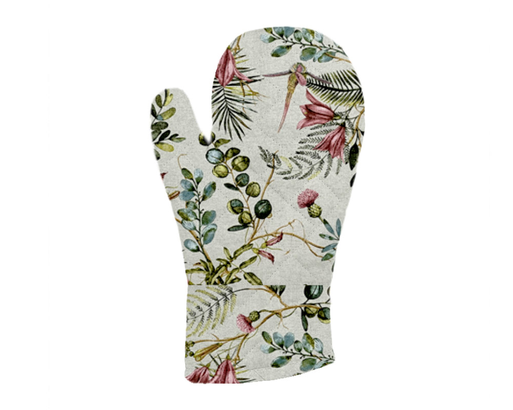 Guanto forno da cucina colibrì cotone