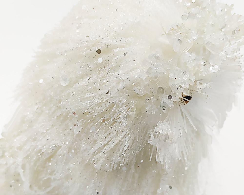 Gufo glitter bianco h16 - immagine 2