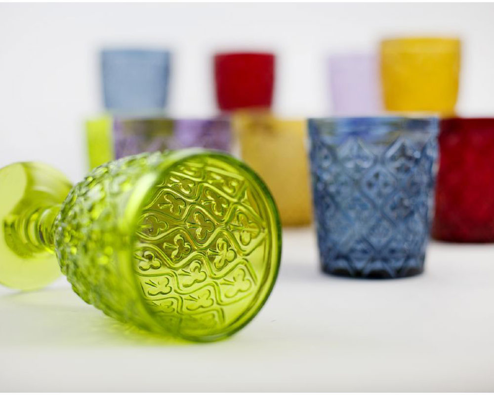 Set calici vetro colorati 6pz marrakech - immagine 9
