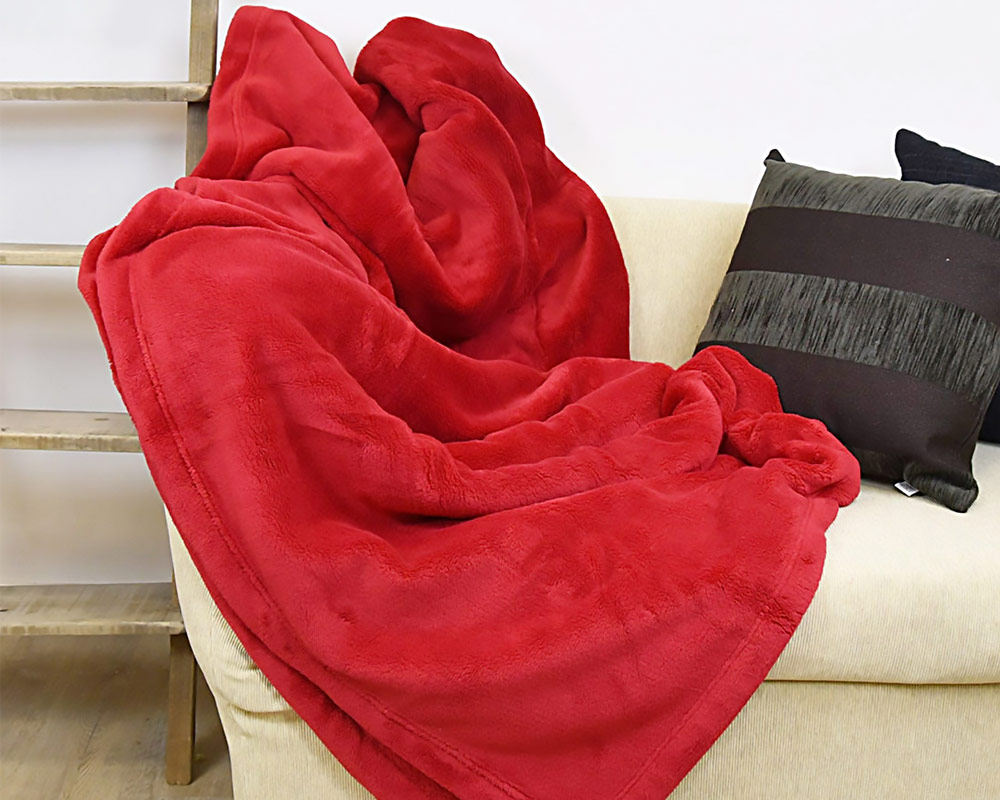 Plaid singolo morbidissimo Enzo rosso - immagine 2