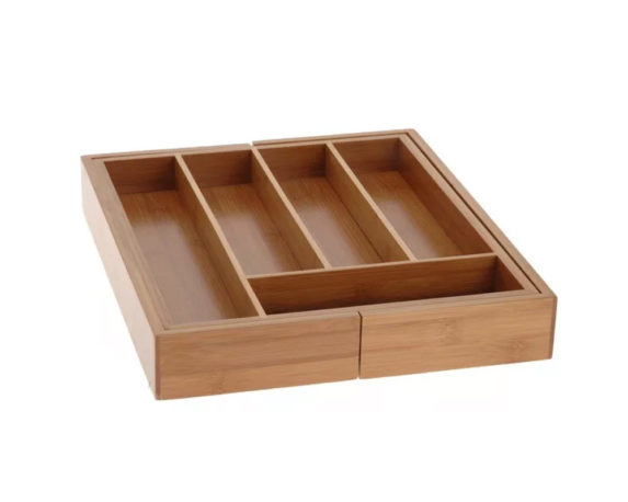 Porta Posate Allungabile in Bamboo