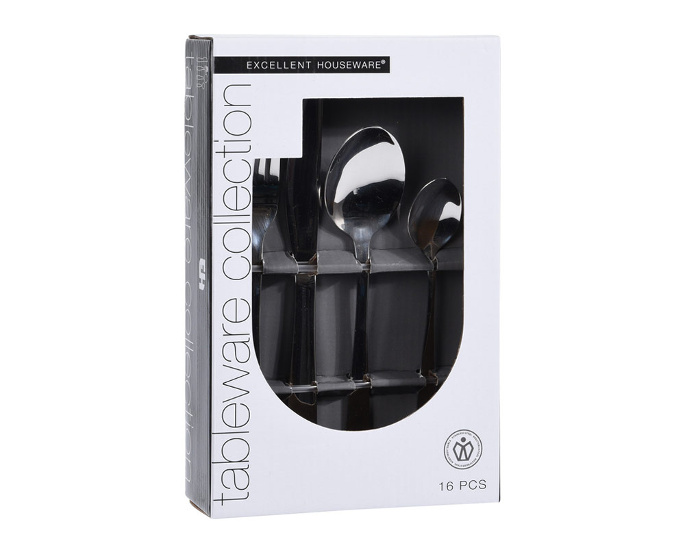 Set 16 Pz Posate da Tavola Rhombus in Acciaio - immagine 2