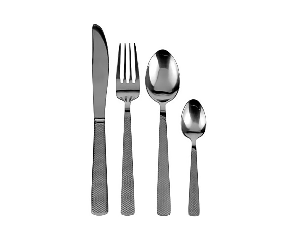 Set 16 Pz Posate da Tavola Rhombus in Acciaio