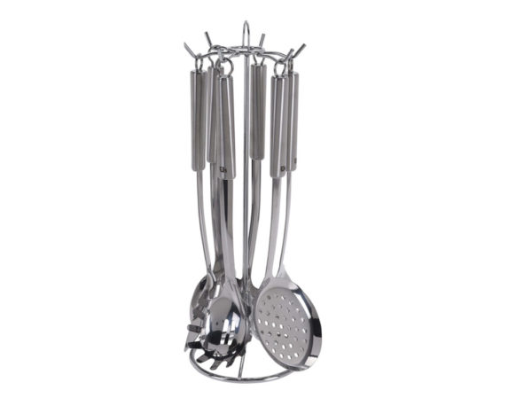 Set 6 utensili da cucina acciao inox
