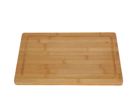 Tagliere c/bordo per scolo bamboo