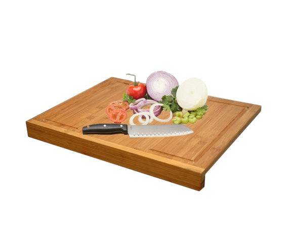 Tagliere con Bordo per Ripano su Lato in Bamboo