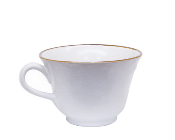 Tazza da colazione bianco gres