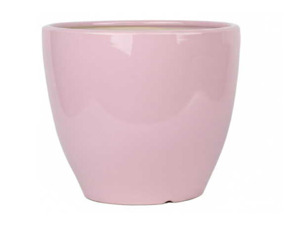 Cachepot Duet Egg Pot Pink Smaltato M D15x13cm in Ceramica – Mega Collections