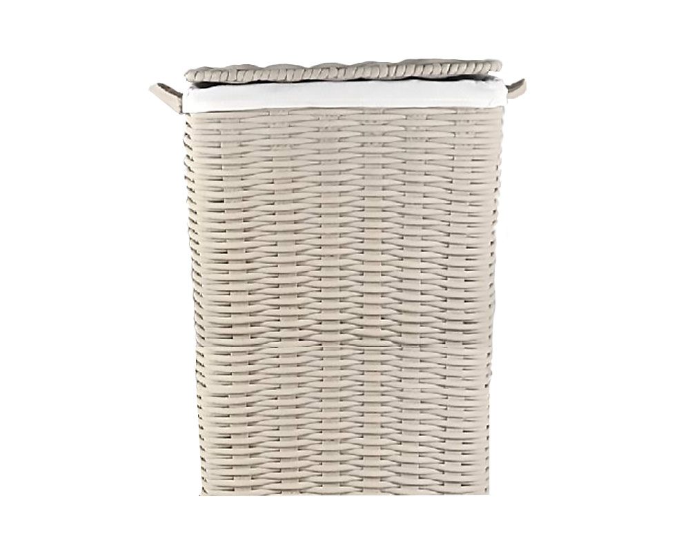 Cesto porta biancheria rettangolare large kordy beige
