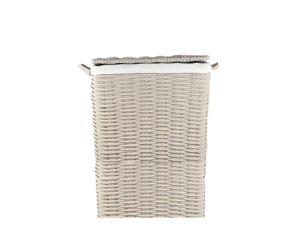 Cesto porta biancheria rettangolare medium kordy beige