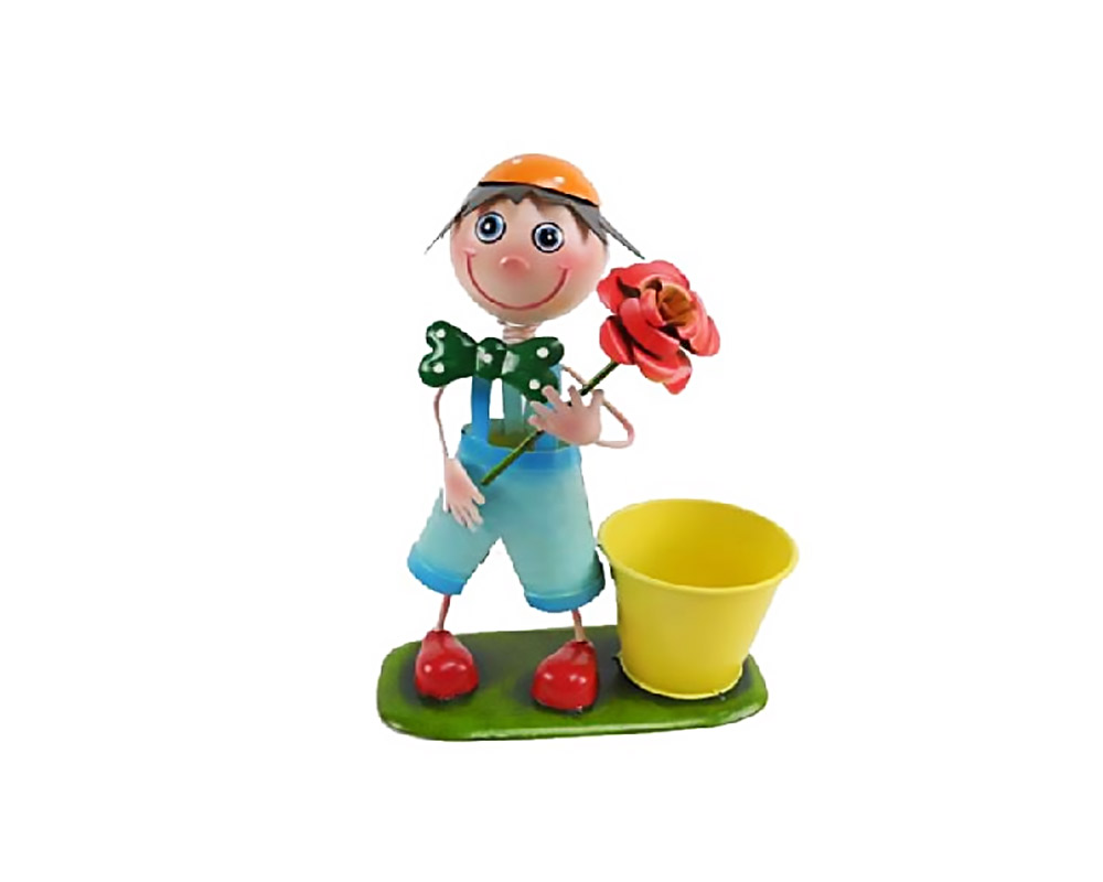 Bimbo Porta Piante Mix Color 21cm in Latta