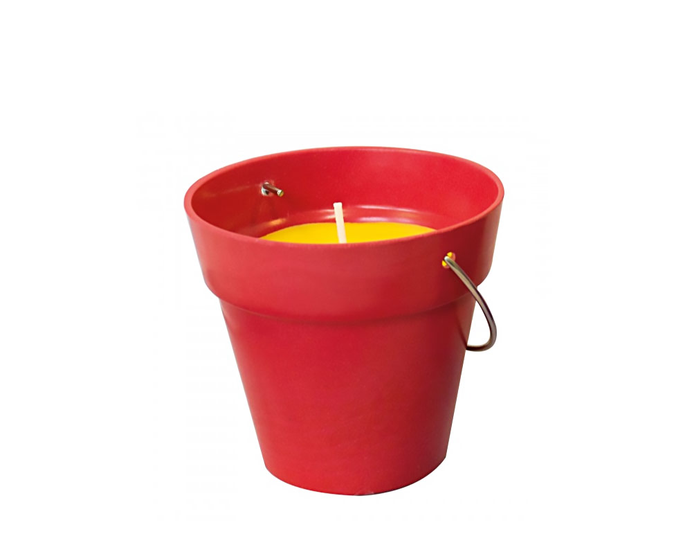 Candela alla Citronella con Secchiello in Plastica