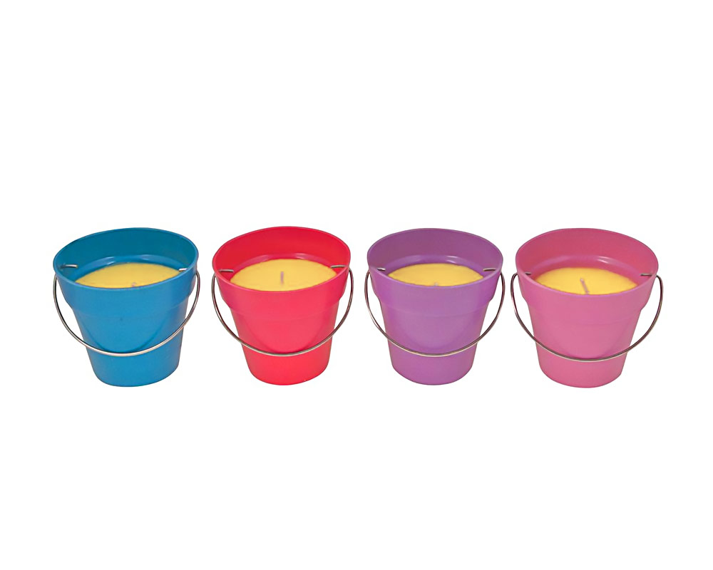 Candela alla Citronella con Secchiello in Plastica - immagine 2