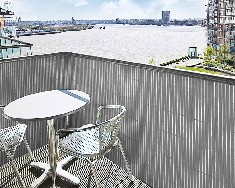 Canniccio bifacciale PVC 1,5x3 metri grigio - immagine 2