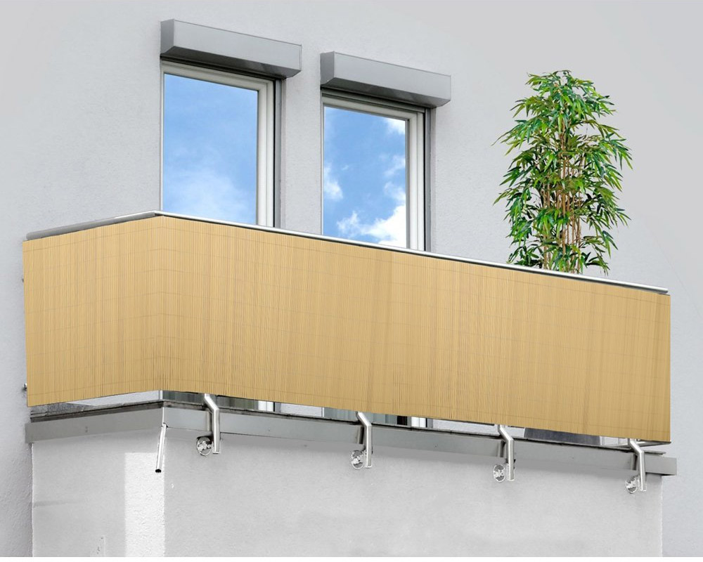 Canniccio Bifacciale 100x300cm Naturale in PVC - immagine 2