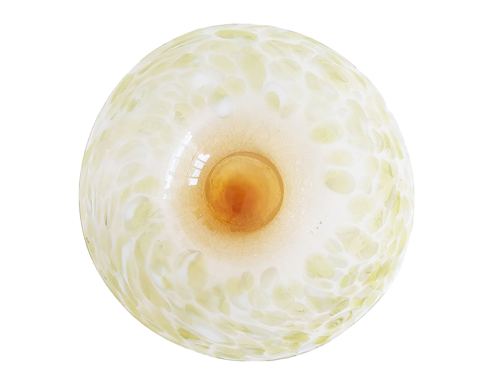 Centrotavola Ondulata Giallo e Verde in Vetro - immagine 3