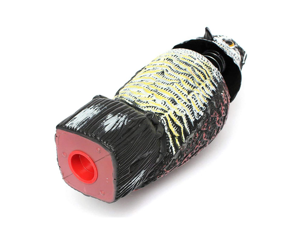 Gufo con Testa Girevole Spaventapasseri in Plastica - immagine 2