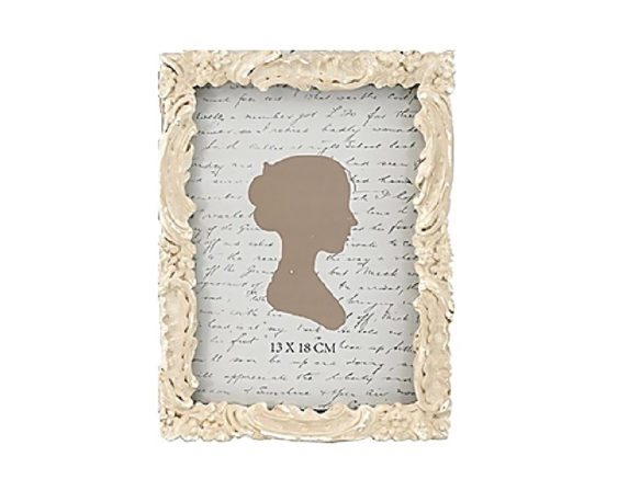 Cornice con Festoni 15×21 Crema in Resina