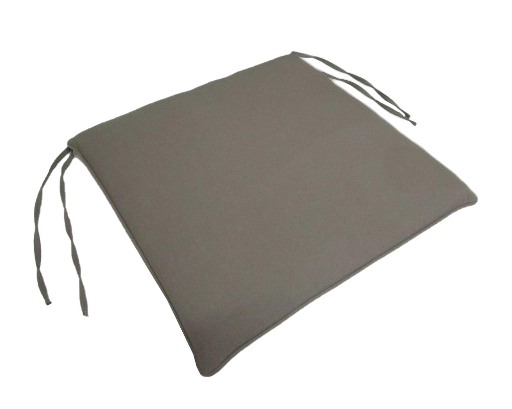 Cuscino da Seduta Aamelie con Zip Tortora in Cotone