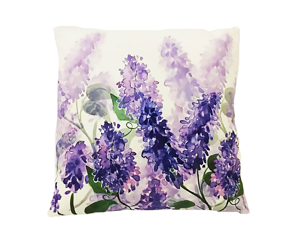 Cuscino Glicini acquarello 45x45