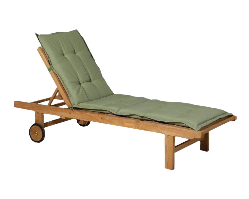 Cuscino lettino verde 190x60 in Cotone