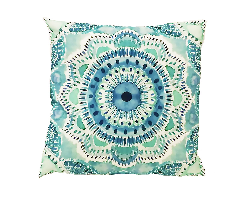 Cuscino Mandala Acquarello 45x45 in Cotone