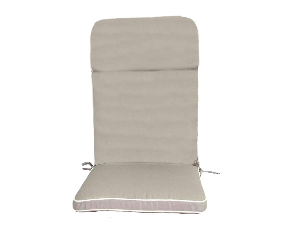 Cuscino da Poltrona Alta Monika Taupe in Cotone