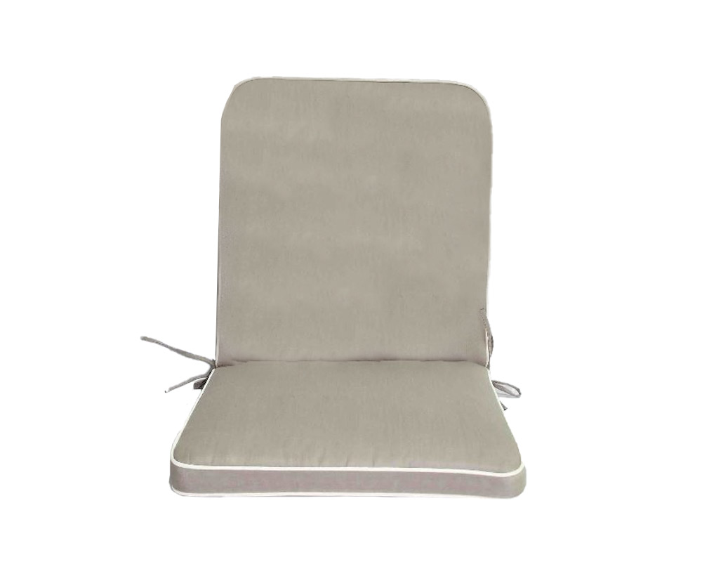 Cuscino da Poltrona Bassa Monika Taupe in Cotone