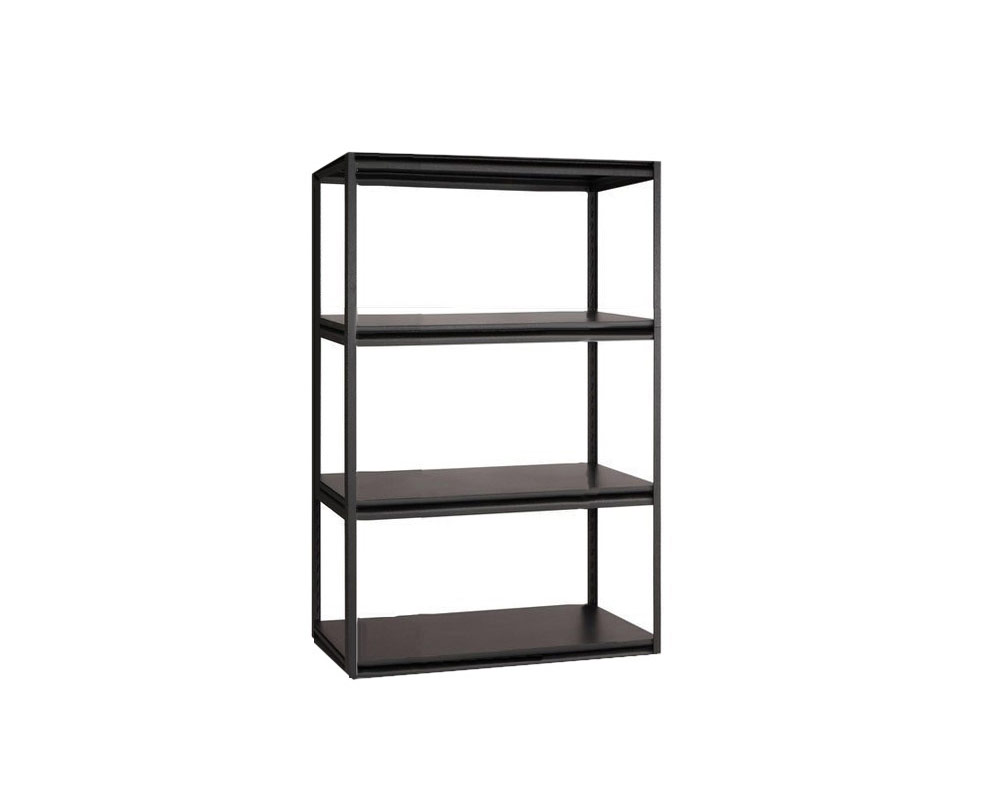 Etagere moderna 4 ripiani antracite/metallo