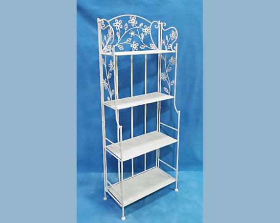 Etagere Margherite 4 ripiani crema/ferro
