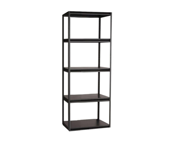 Etagere moderna 5 ripiani antracite/metallo