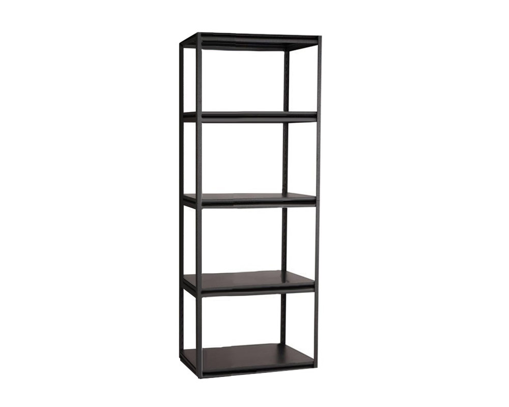 Etagere moderna 5 ripiani antracite/metallo