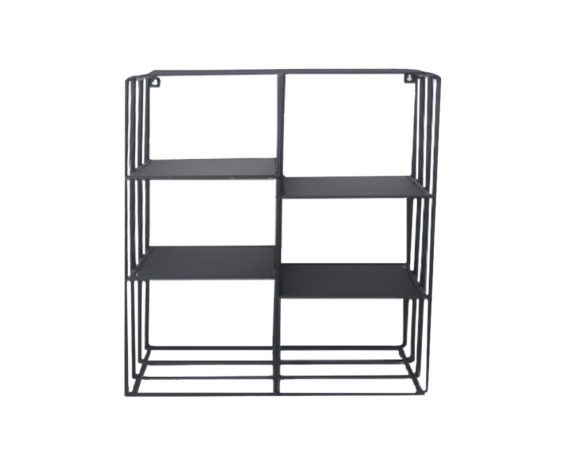 Etagere pensile moderna antracite/metallo