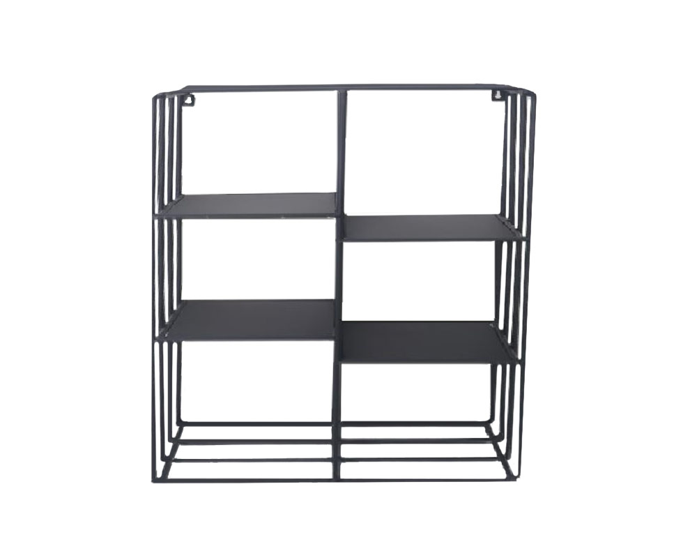 Etagere pensile moderna antracite/metallo