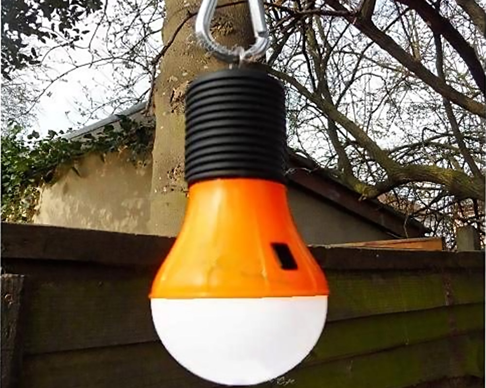 Lampada da Campeggio Luci LED con Gancio Moschettone Assortito in Plastica - immagine 5