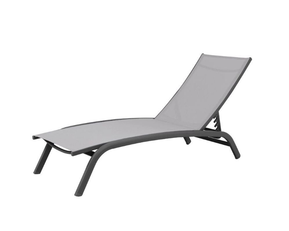 Lettino ocean antracite/grigio alluminio