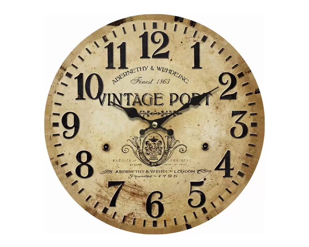 Orologio Vintage Port c effetto rilievo mdf 72532752