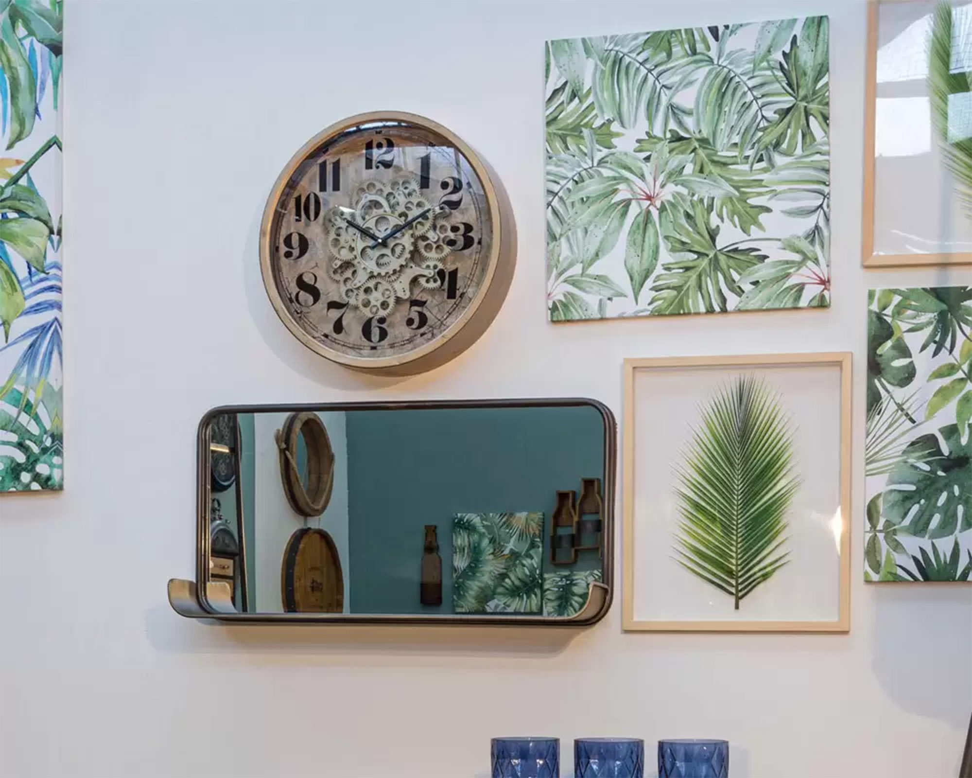 Orologio parete engrenage d46 oro - immagine 2