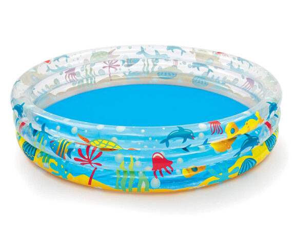 Piscina Tonda per Bambini Deep Dive Gonfiabile in PVC