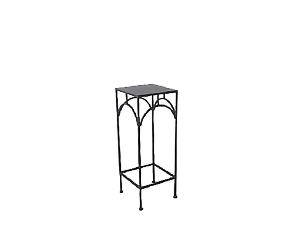 Alzata per piante medium moderna antracite/metallo