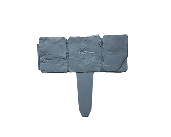 Set 10 Pz Bordatura per Aiuole Bassa Effetto Pietra in Pietra