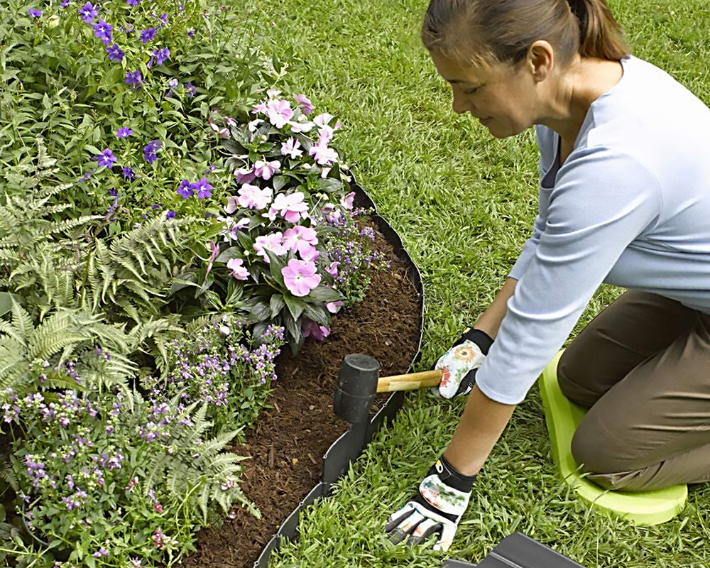 Set 10 Pz Pannelli Divisori per Aiuole Verde in Plastica - immagine 2