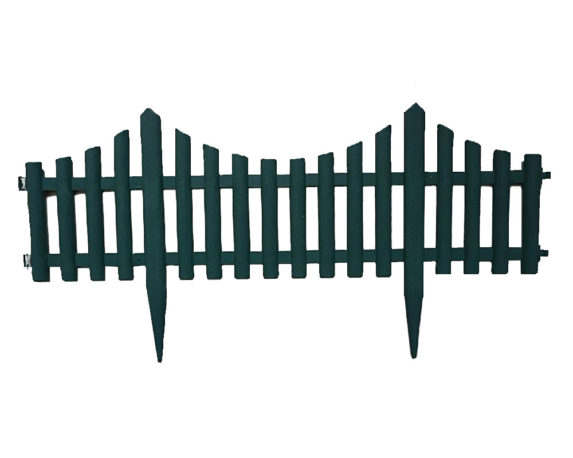 Set 4 Pz Bordatura per Aiuole Bassa Effetto Legno in Plastica